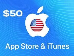 بطاقة هدايا آيتونز وأبل الأمريكية (itunes $50) تسليم رقمي فوري